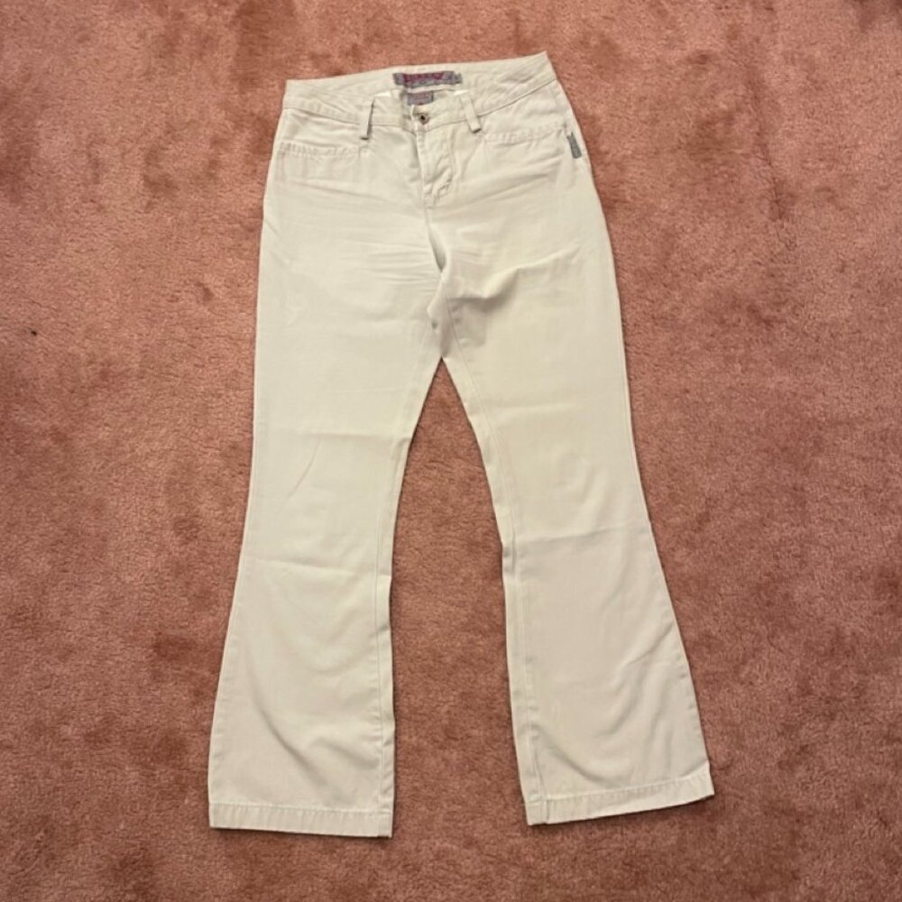 Vintage 90s/Y2K Silver Jeans Flare Khakis EUC
